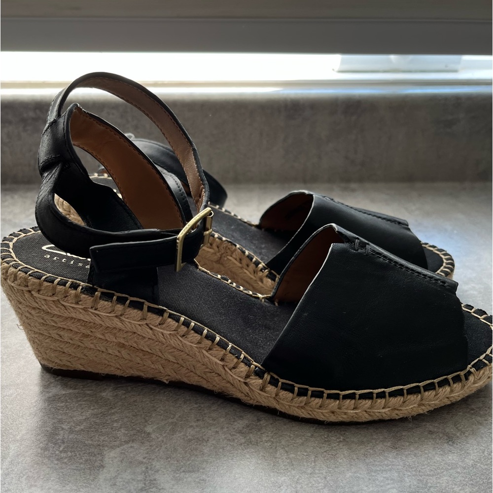 Clarks Petrina Selma Rope Wedge Sandals